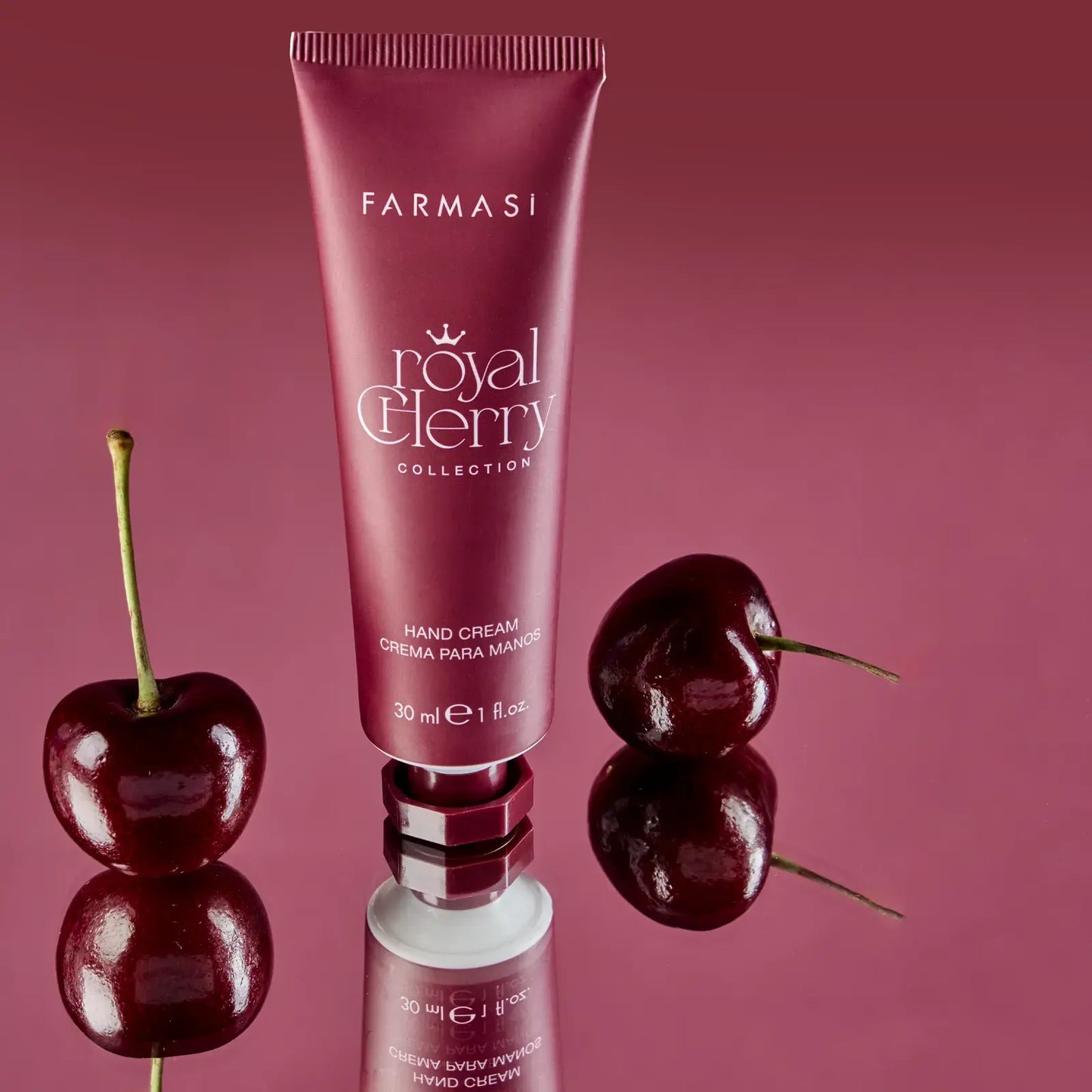 🌸 Royal Cherry Handcreme – Luxus Handpflege, Feuchtigkeit & Schutz, Shea Butter, Kirsch-Vanille Duft – 30 ml
