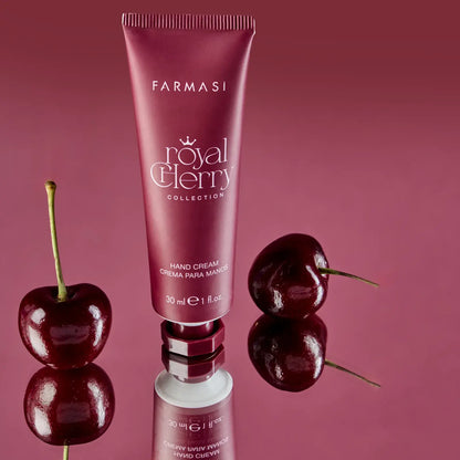 🌸 Royal Cherry Handcreme – Luxus Handpflege, Feuchtigkeit & Schutz, Shea Butter, Kirsch-Vanille Duft – 30 ml